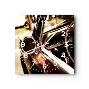 Zegar ścienny - Auto z duszą - 30x30 cm