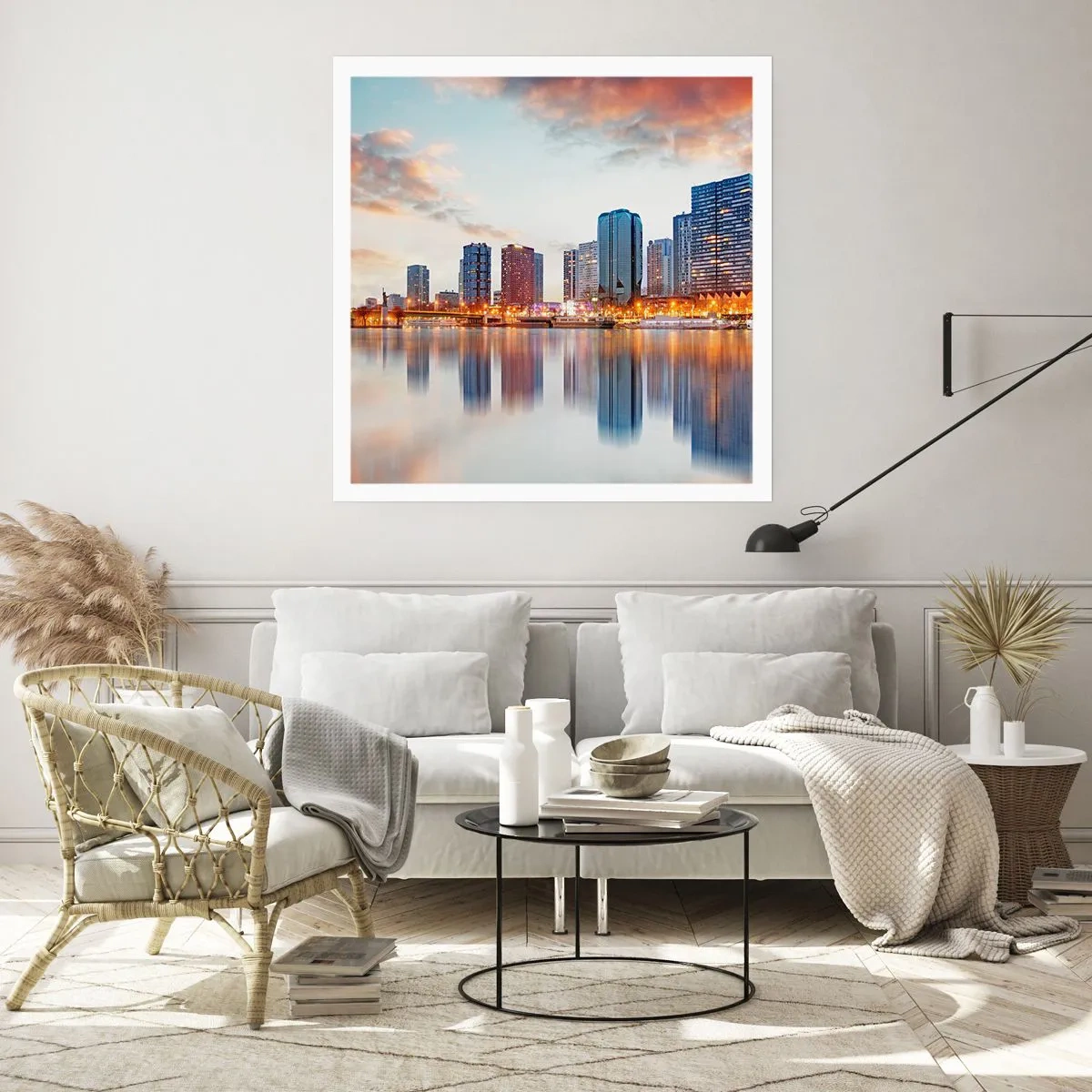 Plakat - Monumentalny spokój Paryża - 30x30 cm