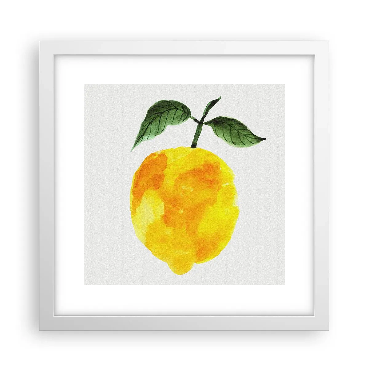 Plakat w białej ramie - Jak poznać smak słońca - 30x30 cm