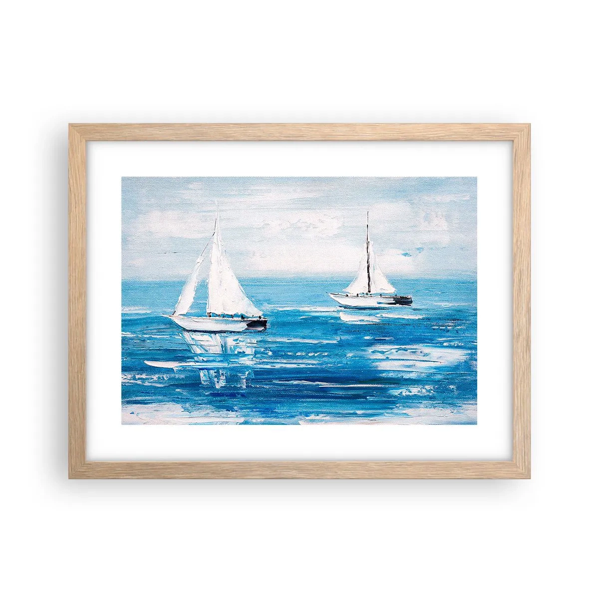 Plakat w ramie jasny dąb - Z przyjacielem u boku - 40x30 cm