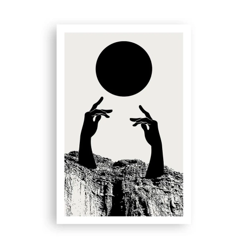 Plakat - Kompozycja surrealistyczna: słońce i reszta - 61x91 cm