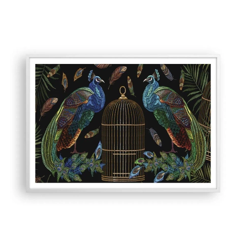 Plakat w białej ramie - W królewskich szatach - 100x70 cm