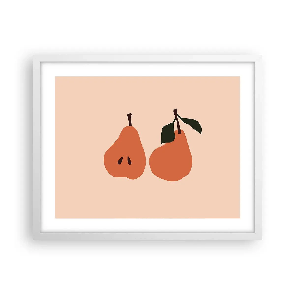 Plakat w białej ramie - Sama słodycz - 50x40 cm