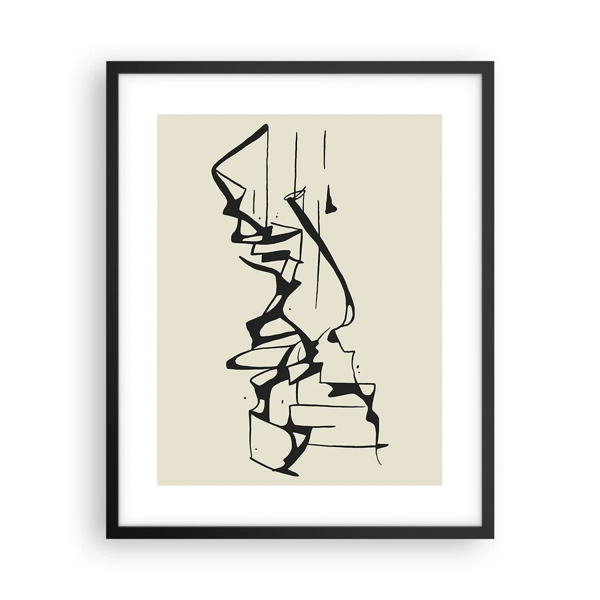 Plakat w czarnej ramie - Być może pejzaż - 40x50 cm