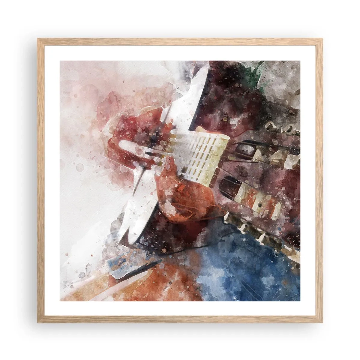 Plakat w ramie jasny dąb - I co o tym myślisz? - 60x60 cm