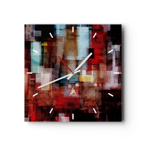 Zegar ścienny - Pomieszanie z poplątaniem - 40x40 cm