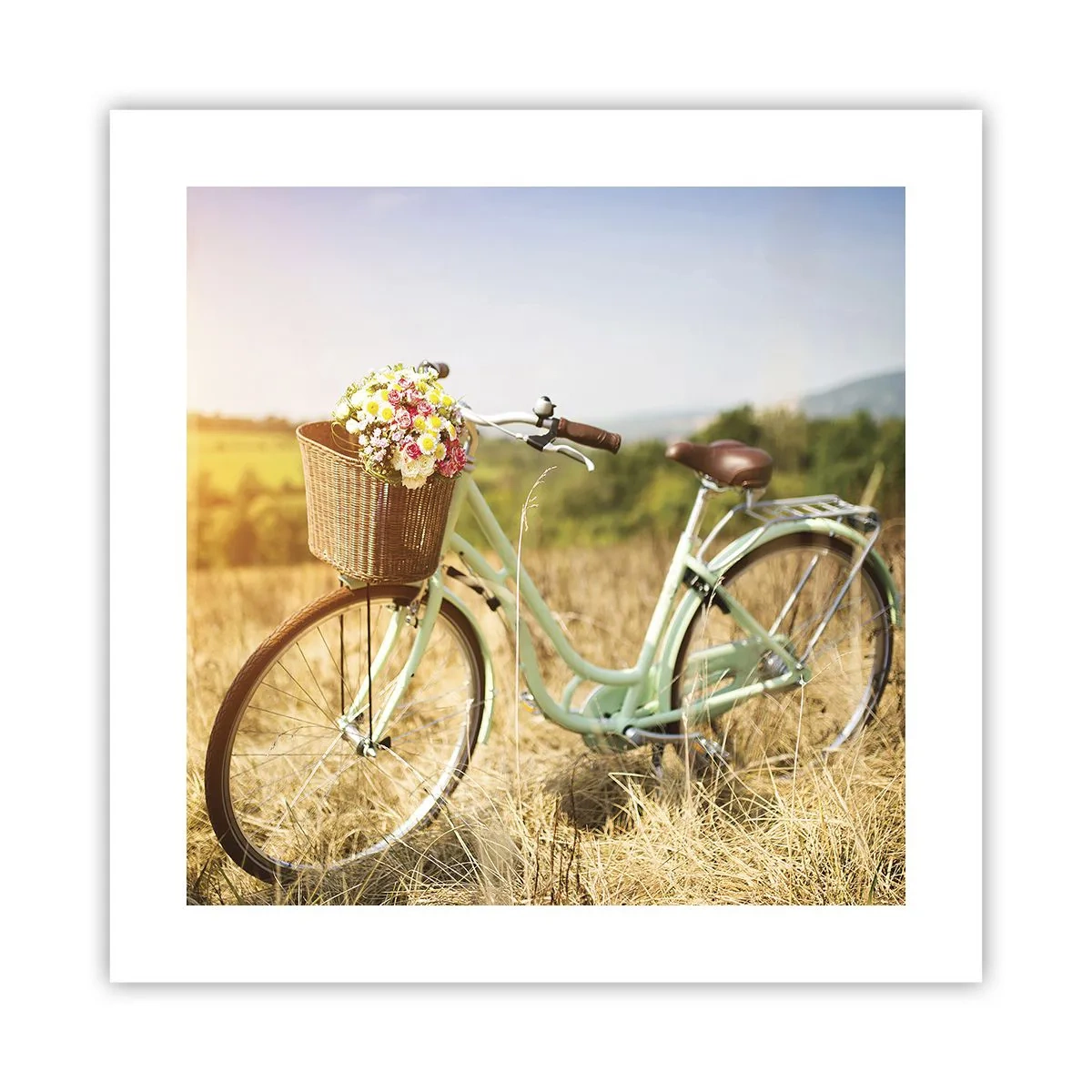 Plakat - Zostanę tu chwilę - 40x40 cm