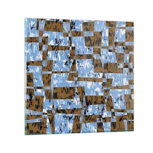 Obraz na szkle - Nieludowa wycinanka - 30x30 cm