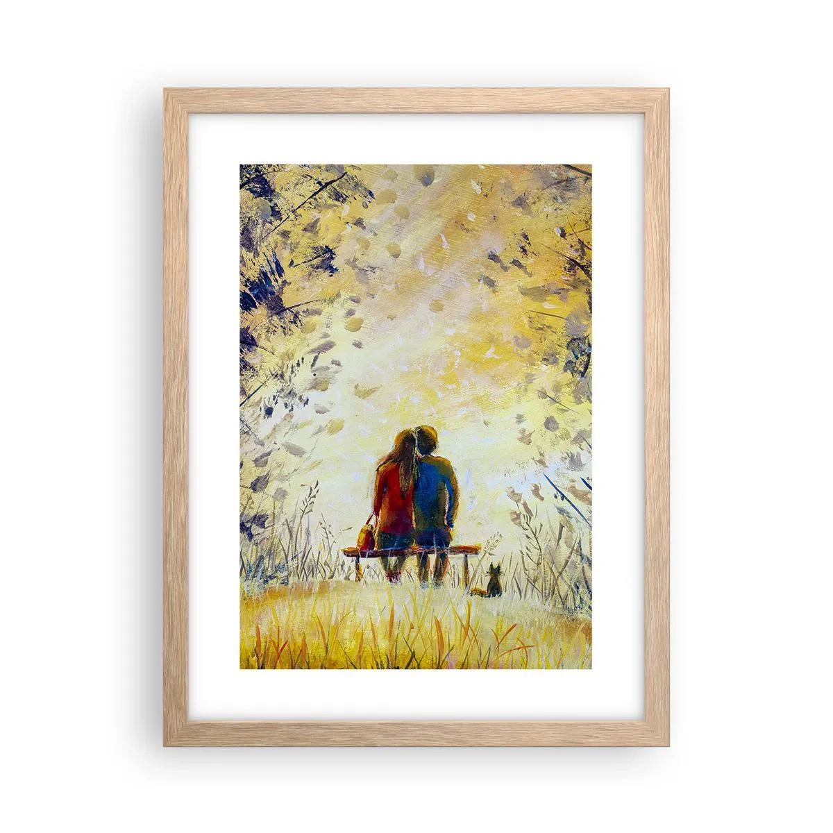 Plakat w ramie jasny dąb - Magiczna chwila - 30x40 cm