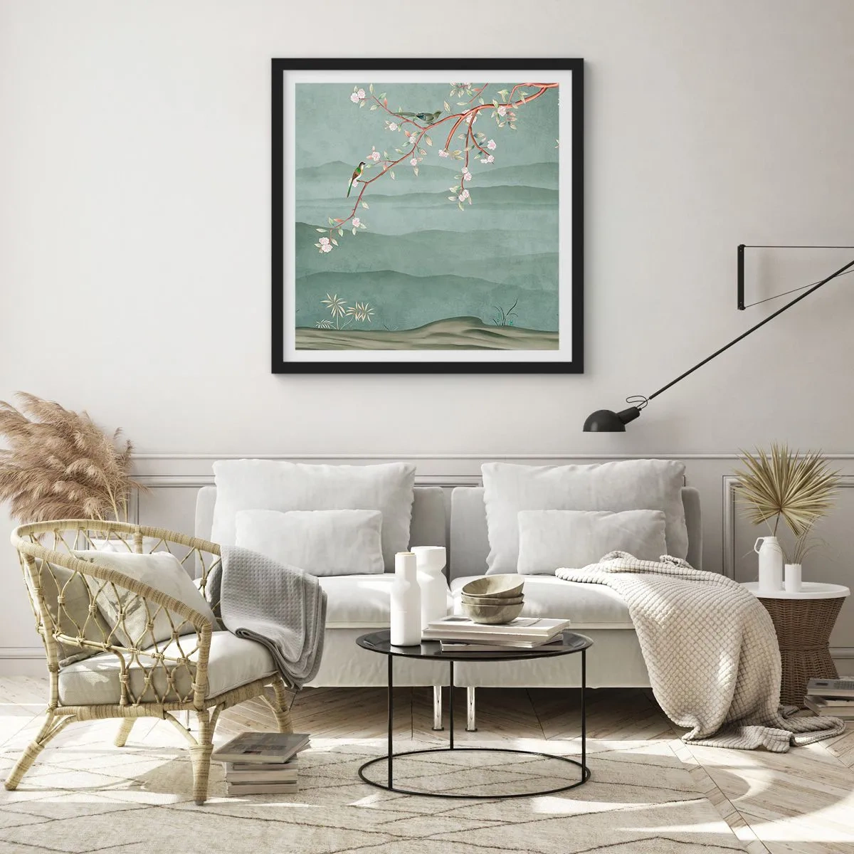 Plakat w czarnej ramie - Wiosna, ach, to ty - 60x60 cm