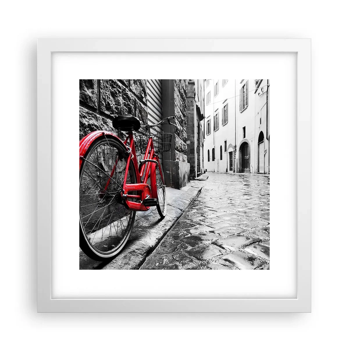 Plakat w białej ramie - Prawdziwe piękno się nie starzeje - 30x30 cm