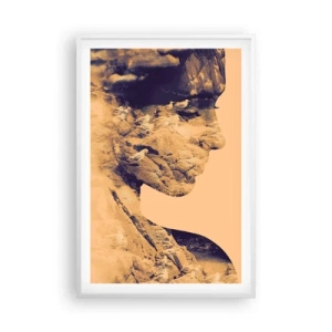 Plakat w białej ramie - Piękna z natury - 61x91 cm