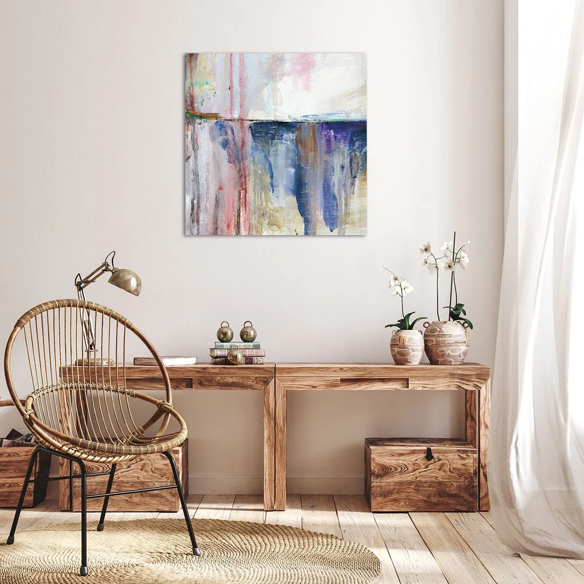 Obraz na płótnie - Barwne wrażenia i skojarzenia - 60x60 cm