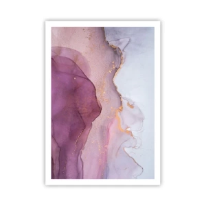 Plakat - Fale lila i fioletu - 70x100 cm