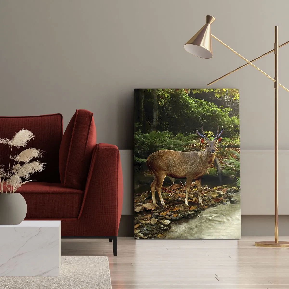 Obraz na płótnie - Witam w moim świecie - 65x120 cm