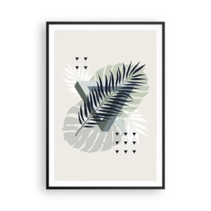 Plakat w czarnej ramie - Natura i geometria – dwa porządki? - 70x100 cm