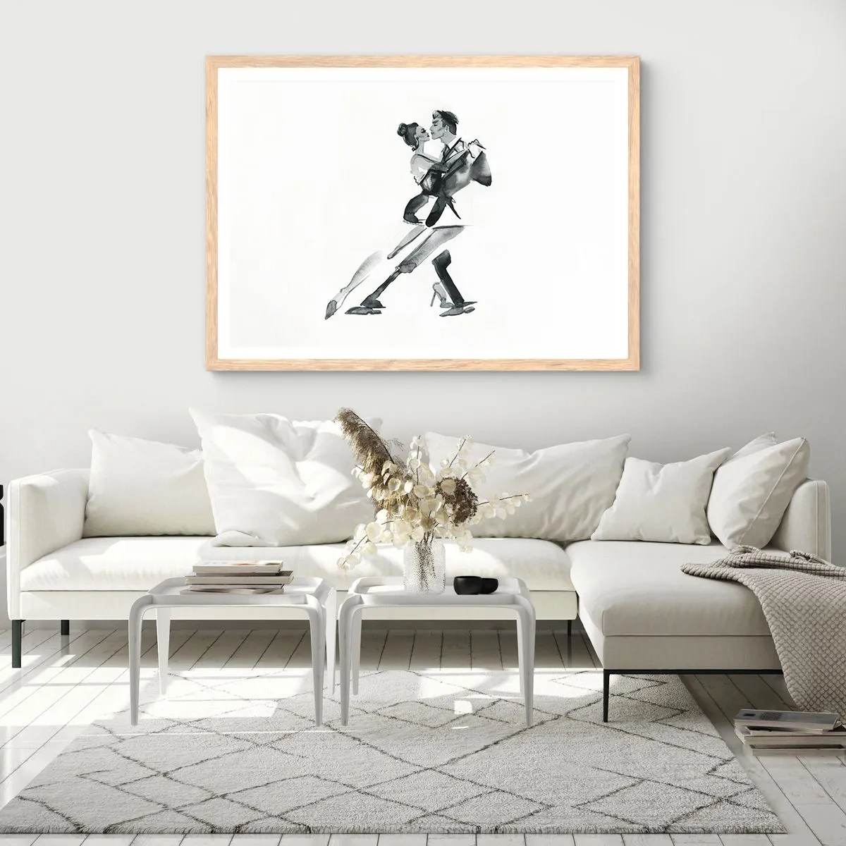 Plakat w ramie jasny dąb - W jednym rytmie - 100x70 cm