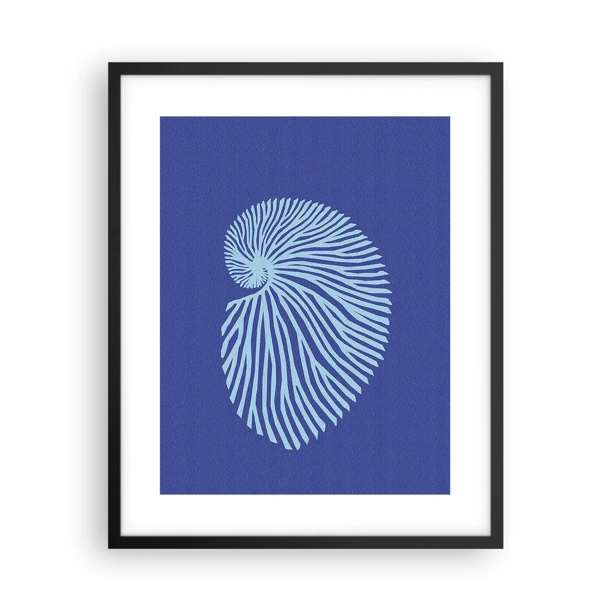 Plakat w czarnej ramie - Narodziny muszli - 40x50 cm