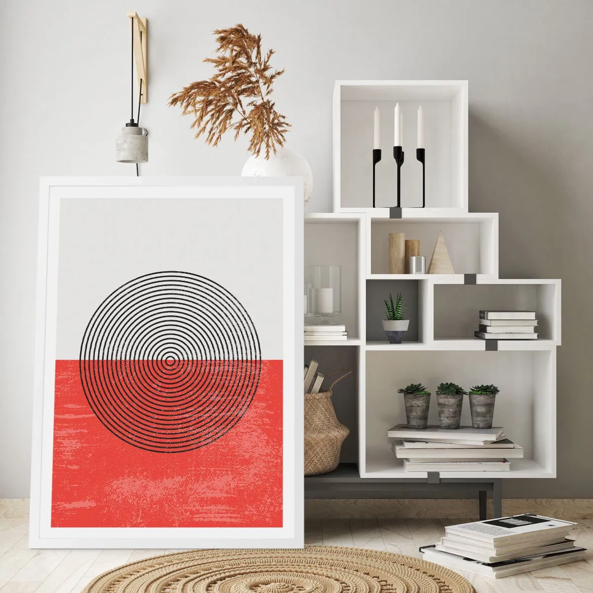 Plakat w białej ramie - W samo sedno - 50x70 cm