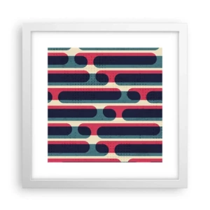 Plakat w białej ramie - W głąb i do przodu - 30x30 cm