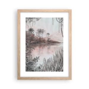 Plakat w ramie jasny dąb - XIX-wieczny pamiętnik odkrywcy - 30x40 cm
