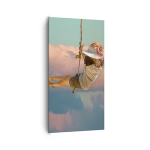 Obraz na płótnie - Zabawa w obłokach - 65x120 cm