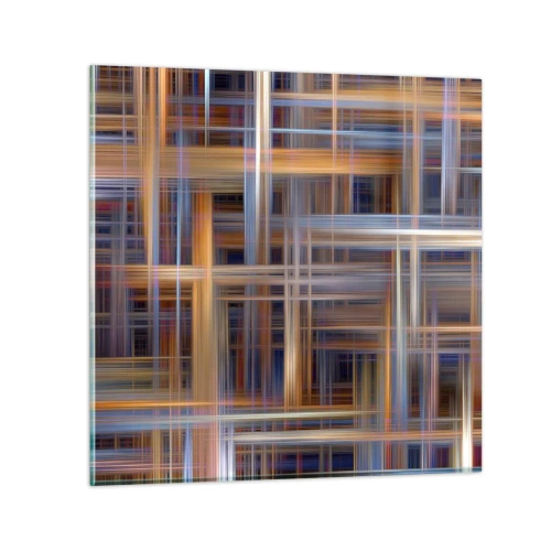 Obraz na szkle - Utkane ze światła - 30x30 cm