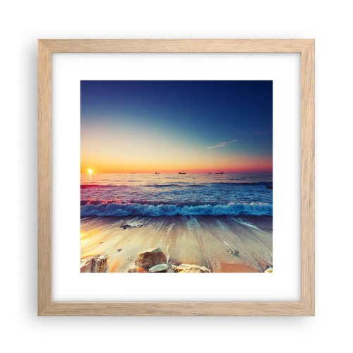 Plakat w ramie jasny dąb - A co za horyzontem? - 30x30 cm