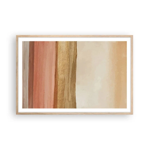Plakat w ramie jasny dąb - Kompozycja wertykalna - 91x61 cm