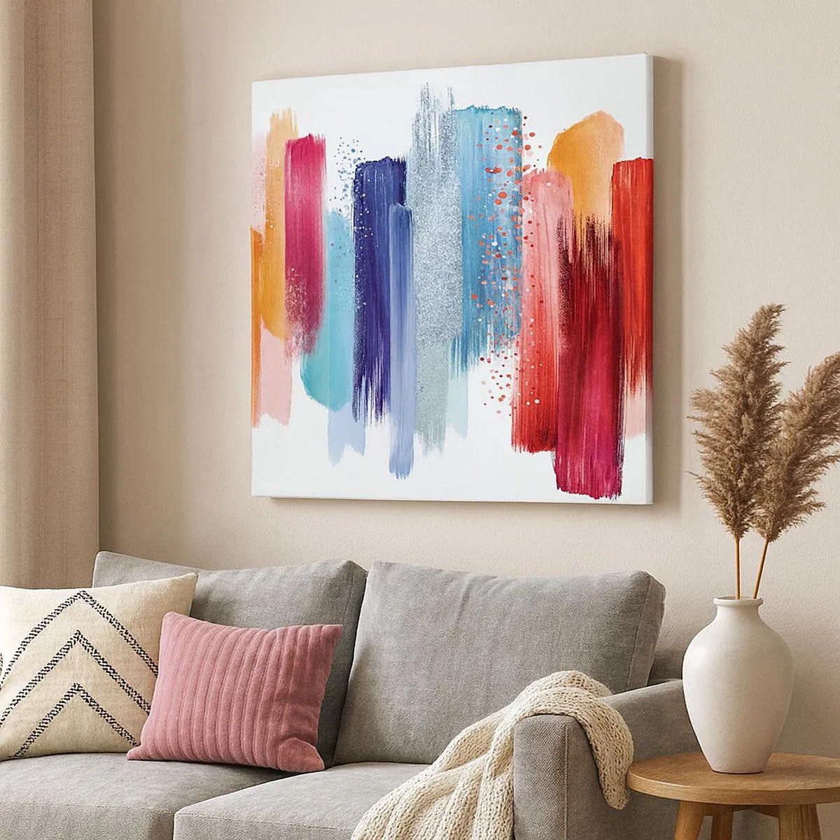 Obraz na płótnie - W górę i w dół  - 30x30 cm