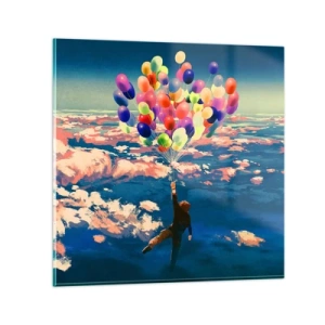 Obraz na szkle - Spełnione marzenie dzieciństwa - 30x30 cm