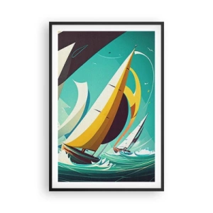 Plakat w czarnej ramie - Z żywiołami za pan brat - 61x91 cm