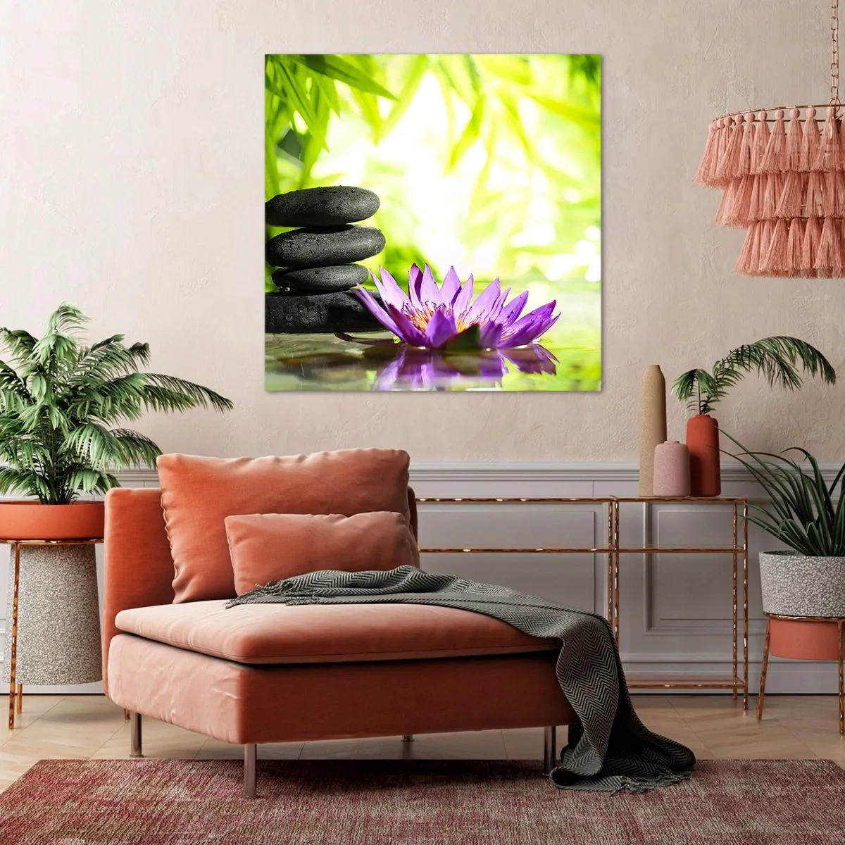 Obraz na płótnie - W bambusowym chruśniaku - 40x40 cm