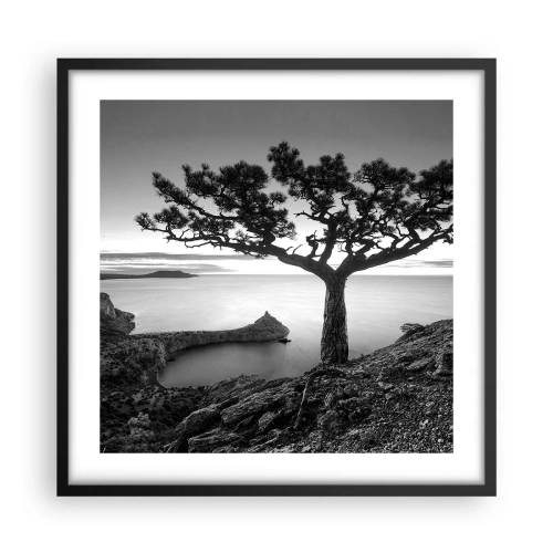 Plakat w czarnej ramie - Spokój aż po horyzont - 50x50 cm