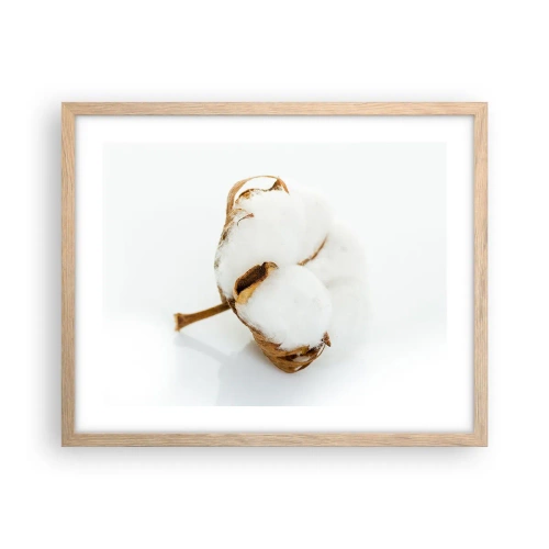 Plakat w ramie jasny dąb - Miękka z natury - 50x40 cm