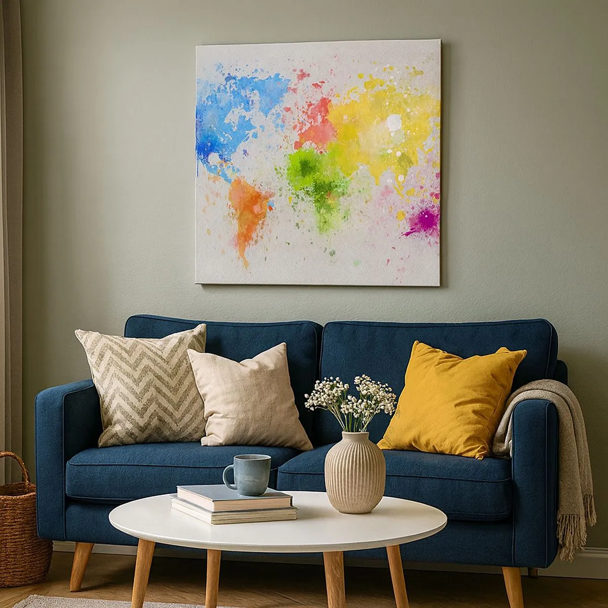 Obraz na płótnie - Wszystkie barwy świata - 30x30 cm