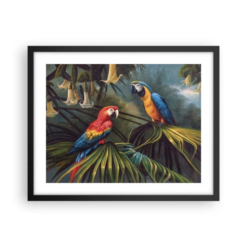 Plakat w czarnej ramie - Romantyzm w tropikach - 50x40 cm