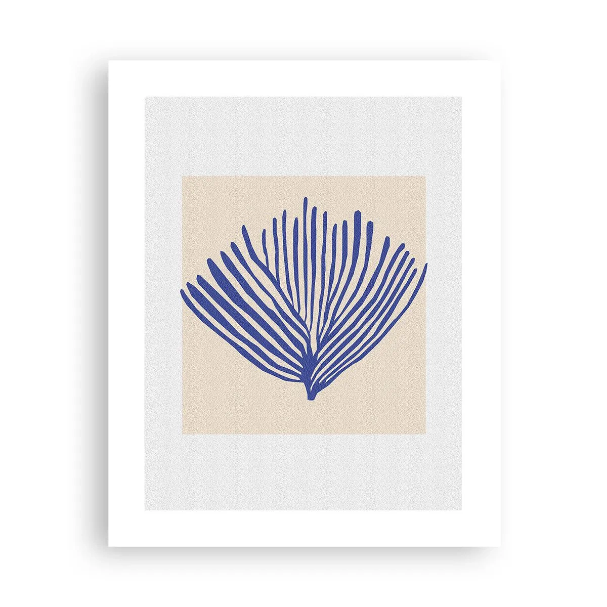 Plakat - Niebieski wachlarz - 40x50 cm