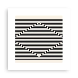 Plakat - Geometryczna iluzja - 30x30 cm