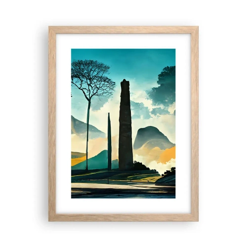 Plakat w ramie jasny dąb - Wciąż wyżej i wyżej - 30x40 cm