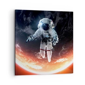 Obraz na płótnie - Mogę zostać jeszcze chwilę? - 60x60 cm