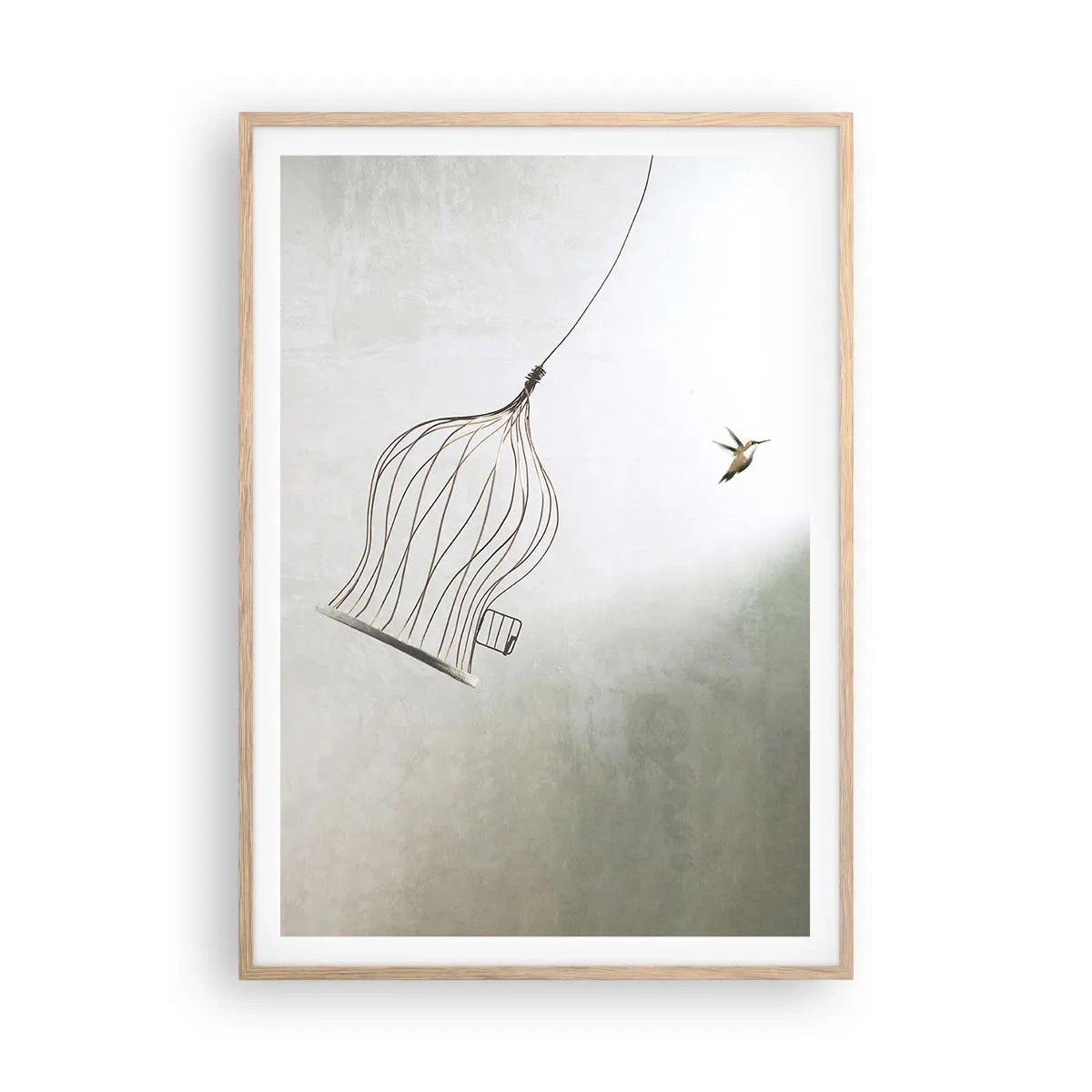 Plakat w ramie jasny dąb - W swoim żywiole - 70x100 cm