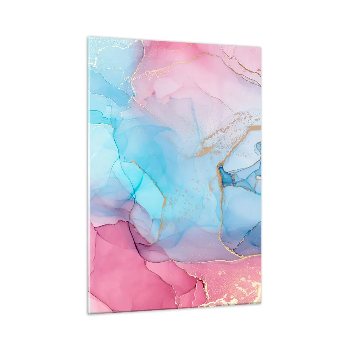 Obraz na szkle - Spotkanie i przenikanie - 50x70cm - Spotkanie i przenikanie - Nowoczesna dekoracja ścienna do salonu, kuchni i sypialni ARTTOR