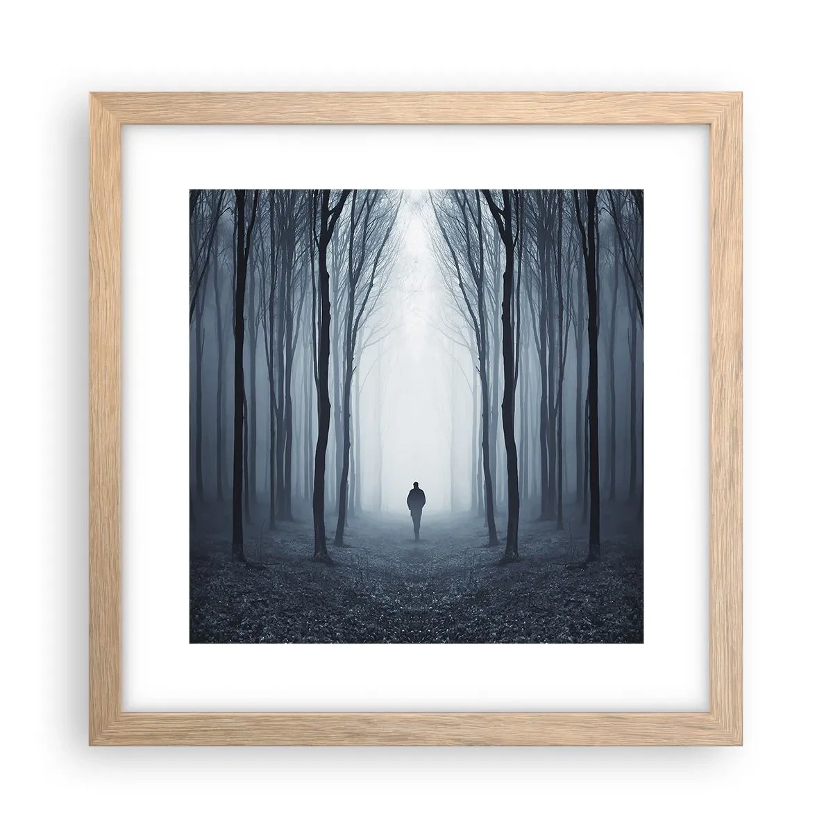 Plakat w ramie jasny dąb - I wszystko proste i jasne - 30x30 cm