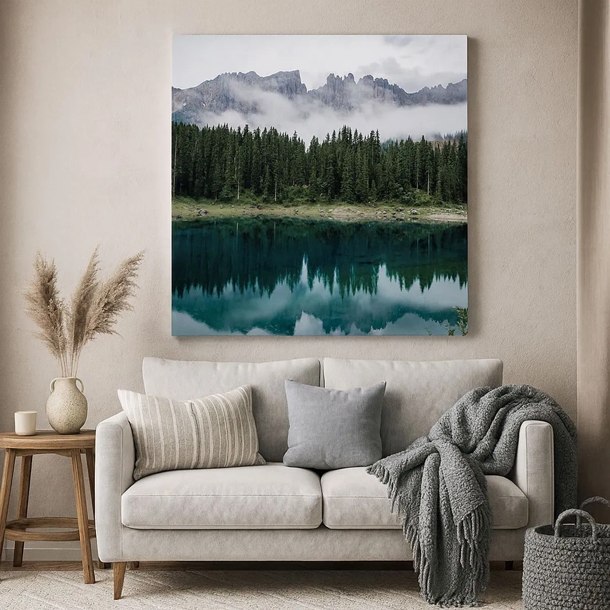 Obraz na płótnie - Cicho, cicho, nie budźmy wody spiącej… - 30x30 cm