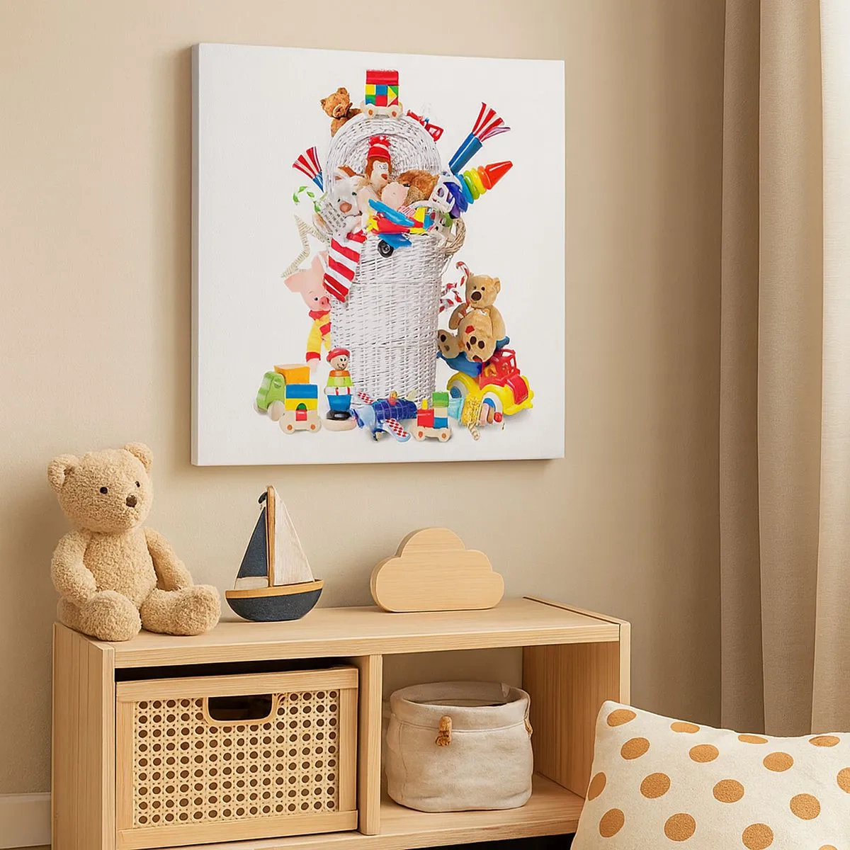 Obraz na płótnie - Skarby malucha - 30x30 cm