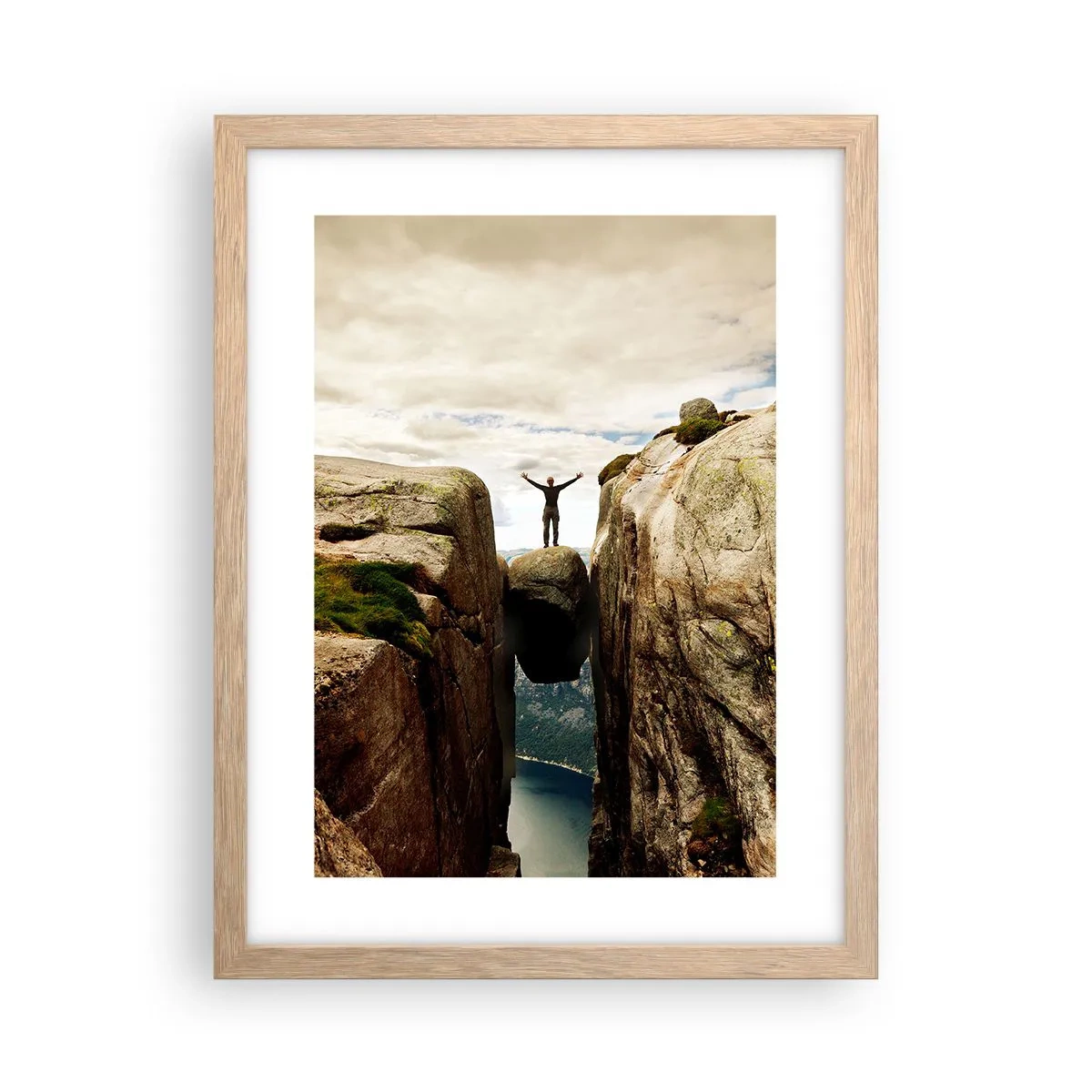 Plakat w ramie jasny dąb - Jak się czuję?! - 30x40 cm