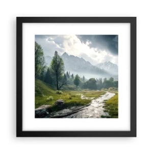 Plakat w czarnej ramie - Tam i z powrotem - 30x30 cm