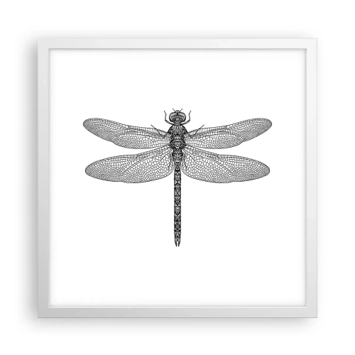 Plakat w białej ramie - Precyzja natury - 40x40 cm