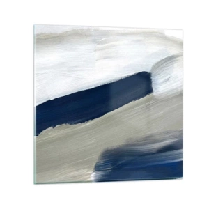 Obraz na szkle - Spotkanie z bielą - 60x60 cm